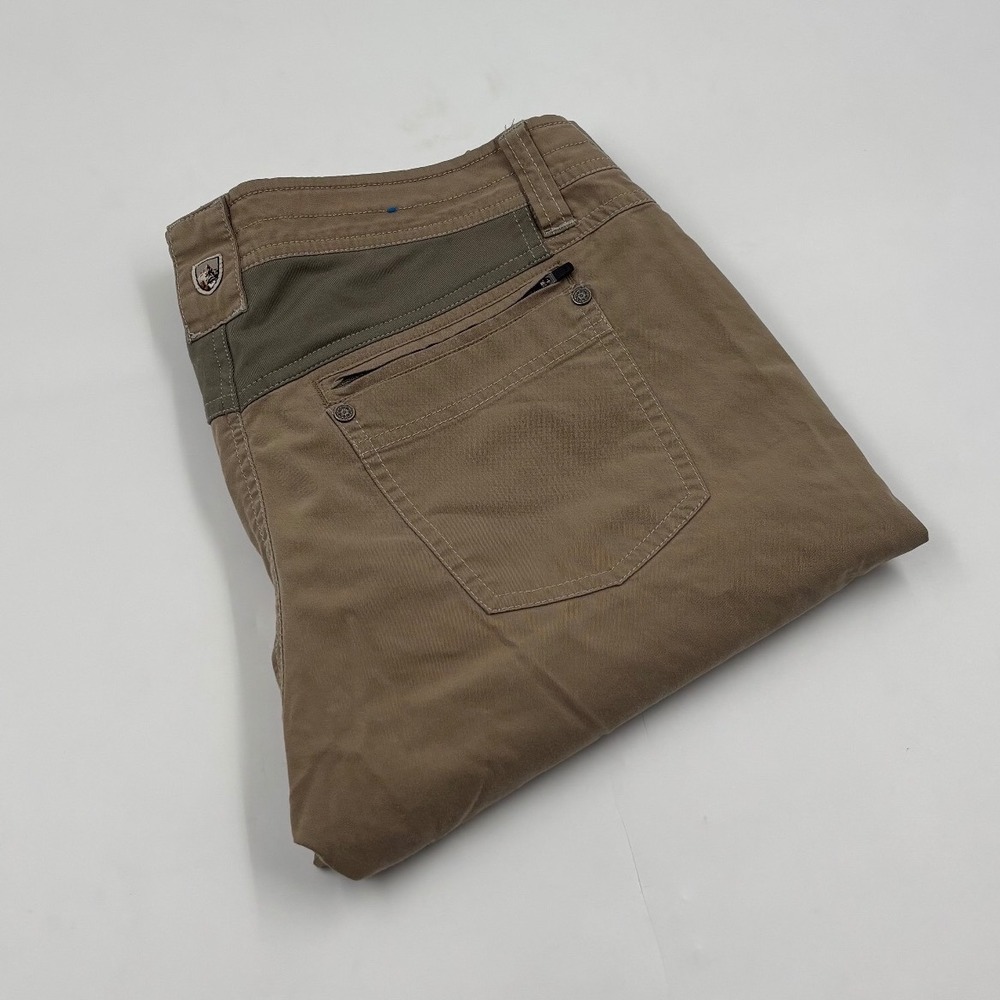 Kuhl Women's 6R Tan Khaki Vintage Patina Dye Hiking Outdoor Stretch Pants